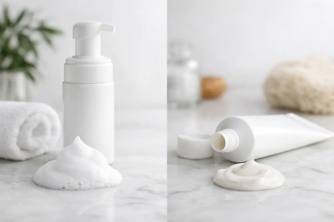 Foam Cleanser vs Cream Cleanser: Which Fits? - Nuvessa Skincare