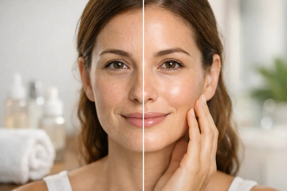 Glow Routine Before After: What Really Changes - Nuvessa Skincare