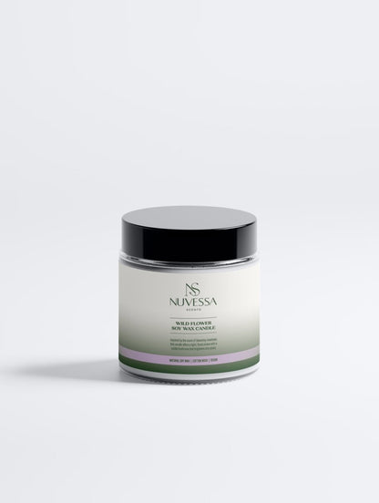 Nuvessa Scents – Wild Flower Soy Wax Candle - | Nuvessa Skincare
