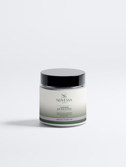 Nuvessa Scents – Lavender Soy Wax Candle - | Nuvessa Skincare
