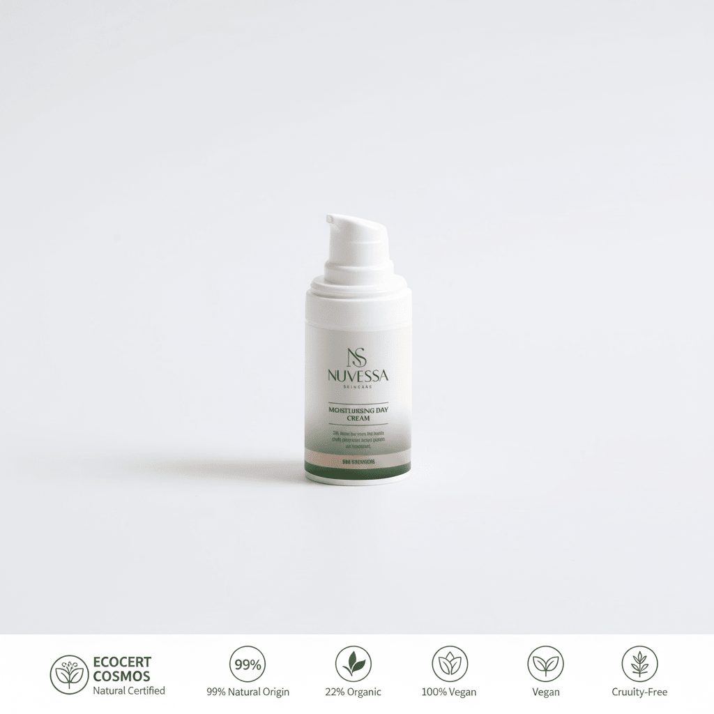 Moisturising Day Cream for Normal to Dry Skin – All-Day Hydration with Hyaluronic Acid - Calming Cream > Day Cream > Skin Cream > Moisturiser > Moisturising Lotion > Face Cream | Nuvessa Skincare