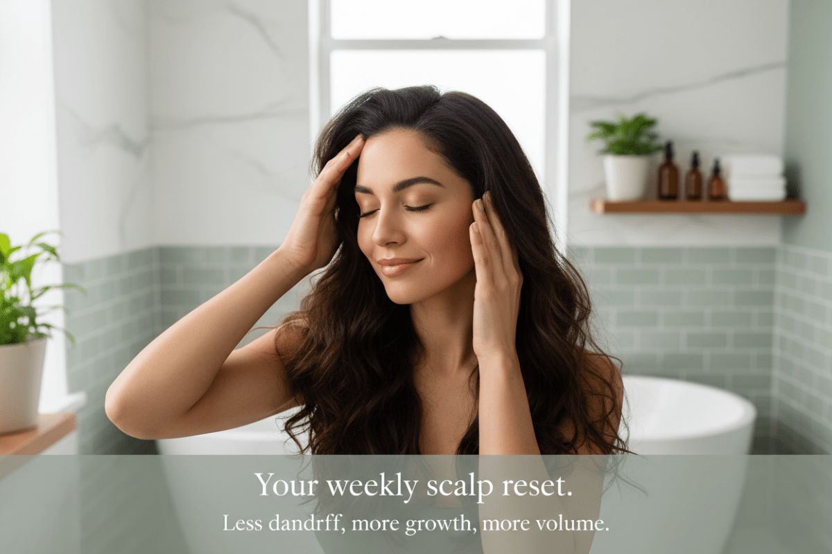 Scalp Scrub That Stops Dandruff & Stimulates Hair Growth | Rosemary & Mint - Hair Care | Nuvessa Skincare