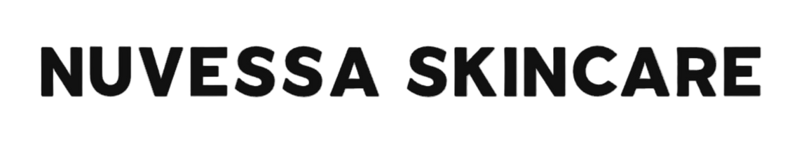 NUVESSA SKINCARE logo in black text on a white background