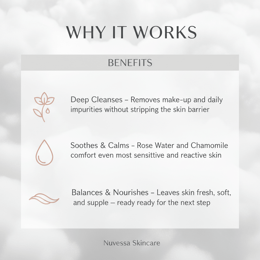 Gentle Cleansing Foam for Daily Use – Clean Skin Without Dryness or Tightness - Skin Care | Nuvessa Skincare