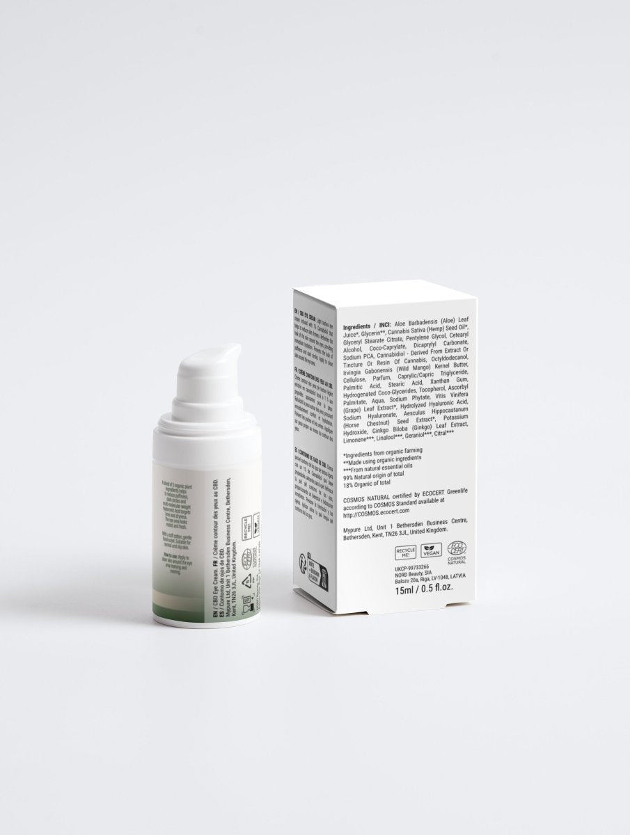 Brightening Eye Cream for Dark Circles | Hydrating & Anti - Puffiness with Hyaluronic Acid - Eye Cream | Nuvessa Skincare