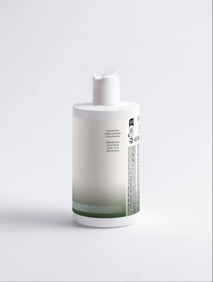 Smoky Green Vetiver Gloss Conditioner for Split Ends | Silky & Easy Styling - Hair Care | Nuvessa Skincare