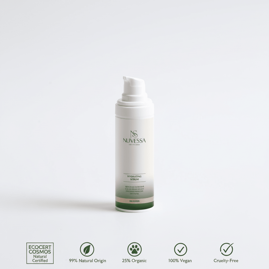 Hydrating Serum for All Skin Types – Plump, Dewy Skin All Day | Hyaluronic Acid - Skin Care | Nuvessa Skincare