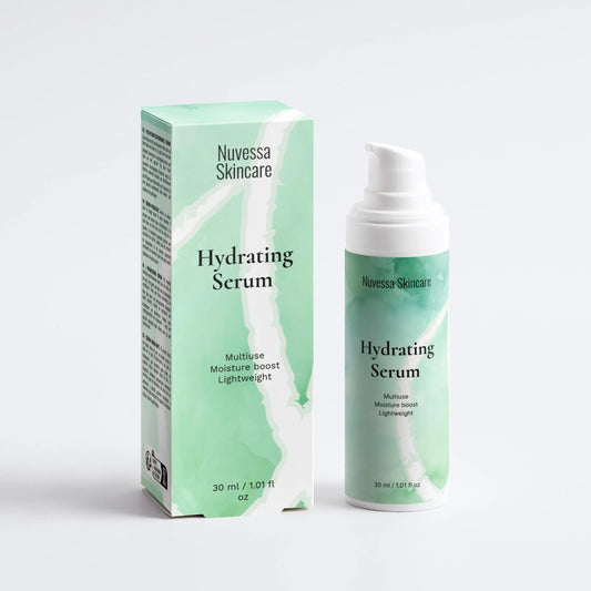 Hydration balance skincare set with serum and cream