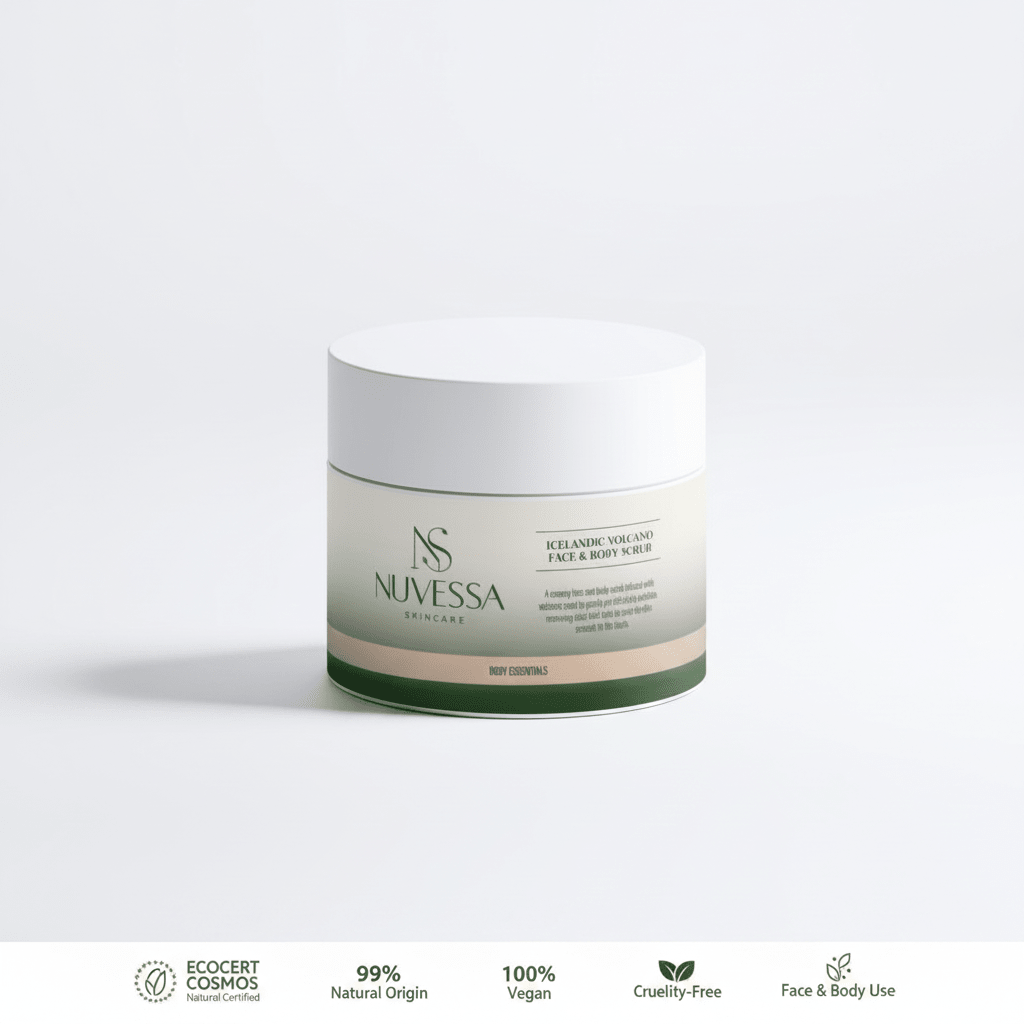 Icelandic Volcano Scrub – Deeply Cleanses & Renews Skin in Just 1 Use - | Nuvessa Skincare