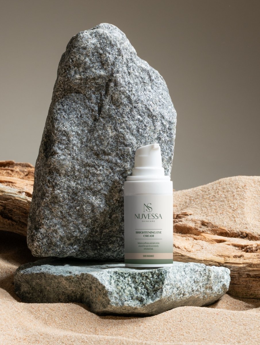 Brightening Eye Cream for Dark Circles | Hydrating & Anti - Puffiness with Hyaluronic Acid - Eye Cream | Nuvessa Skincare