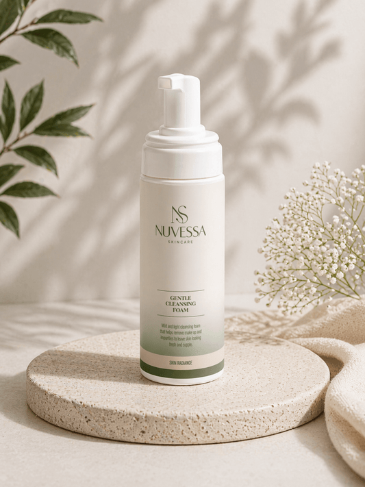 Gentle Cleansing Foam for Daily Face Wash | Luxurious & Minimalist Formula - Skin Care | Nuvessa Skincare