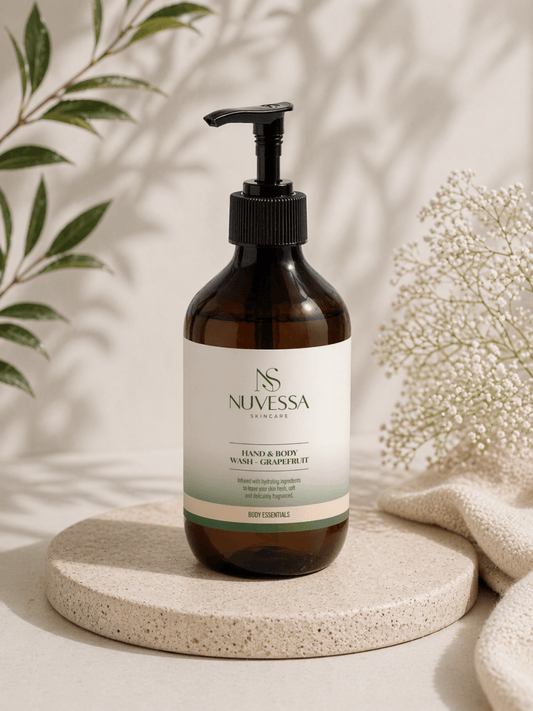 Grapefruit Hand & Body Wash | Hydrating & Gentle Vegan Cleanser - Body wash | Nuvessa Skincare