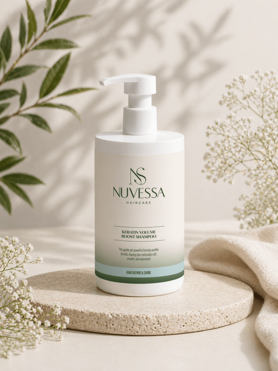 Keratin Volume Boost Shampoo for Fine Hair - Hair Care | Nuvessa Skincare