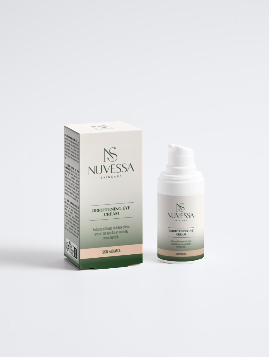 Brightening Eye Cream for Dark Circles | Hydrating & Anti - Puffiness with Hyaluronic Acid - Eye Cream | Nuvessa Skincare