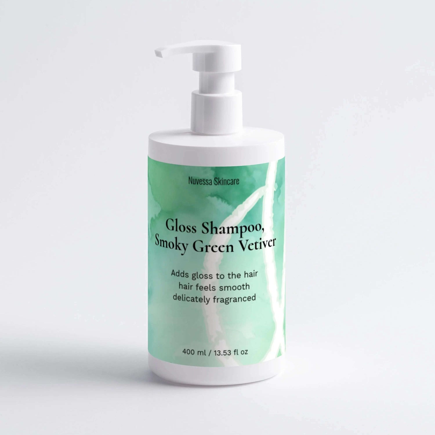 Gloss Shampoo, Smoky Green Vetiver Nuvessa Skincare