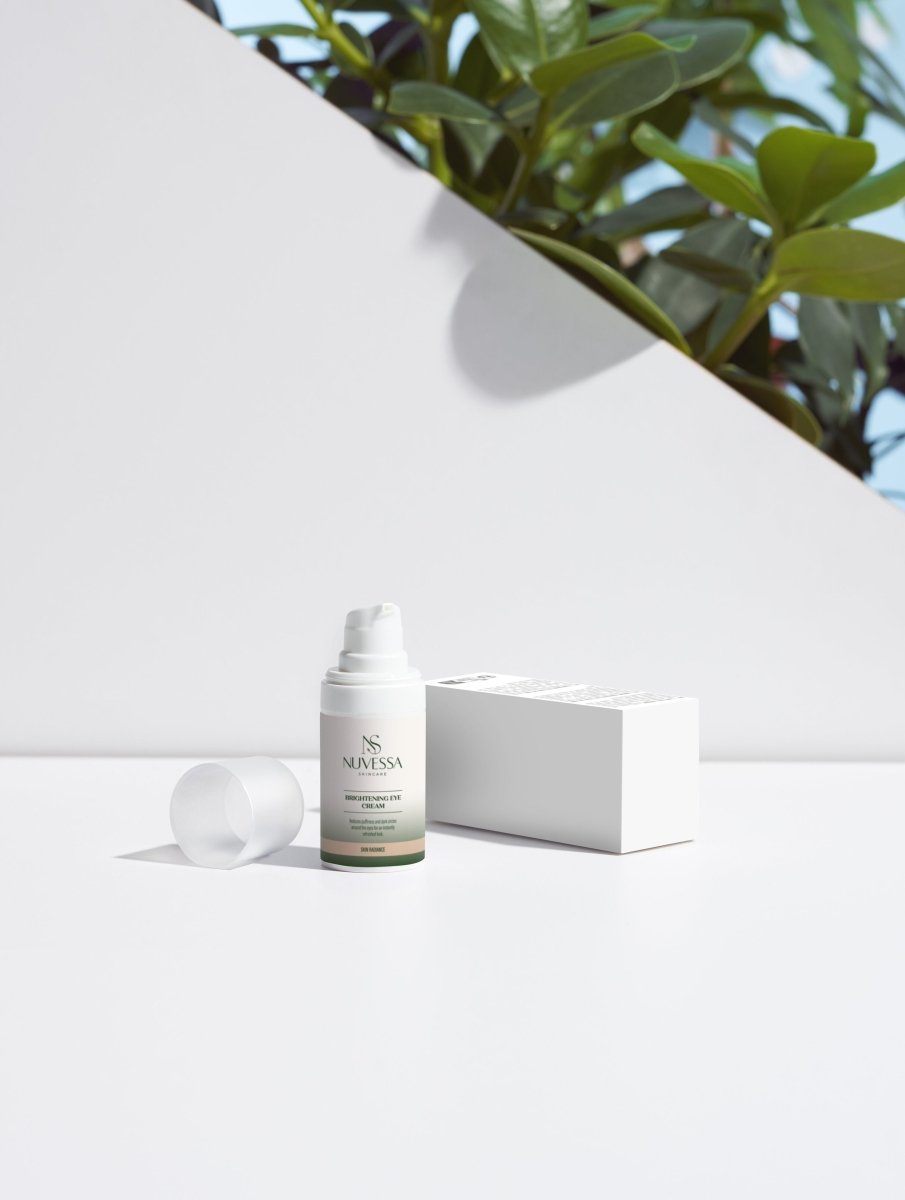 Brightening Eye Cream for Dark Circles | Hydrating & Anti - Puffiness with Hyaluronic Acid - Eye Cream | Nuvessa Skincare