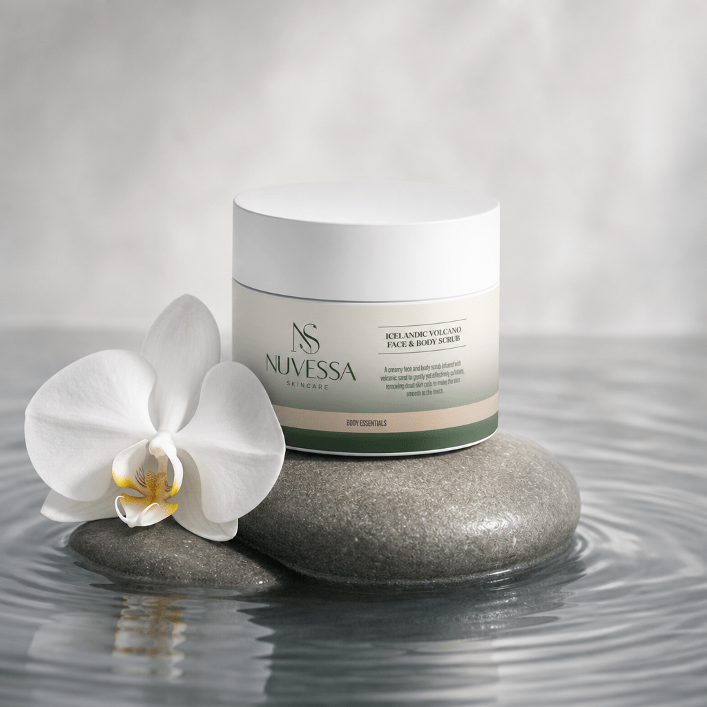 Icelandic Volcano Scrub – Deeply Cleanses & Renews Skin in Just 1 Use - | Nuvessa Skincare