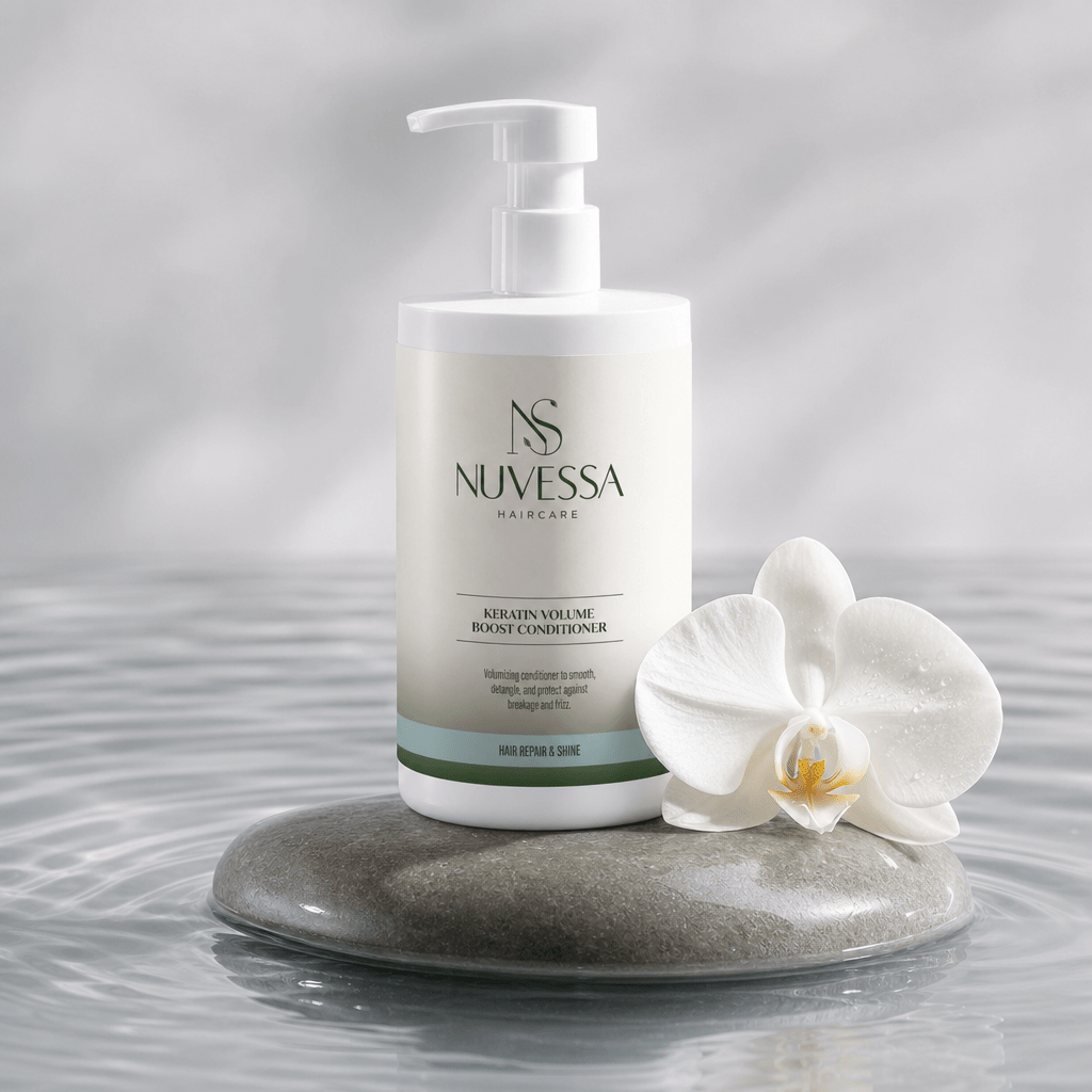 Keratin Conditioner for Fine Hair – Visible Volume & Shine from the 1st Use - | Nuvessa Skincare