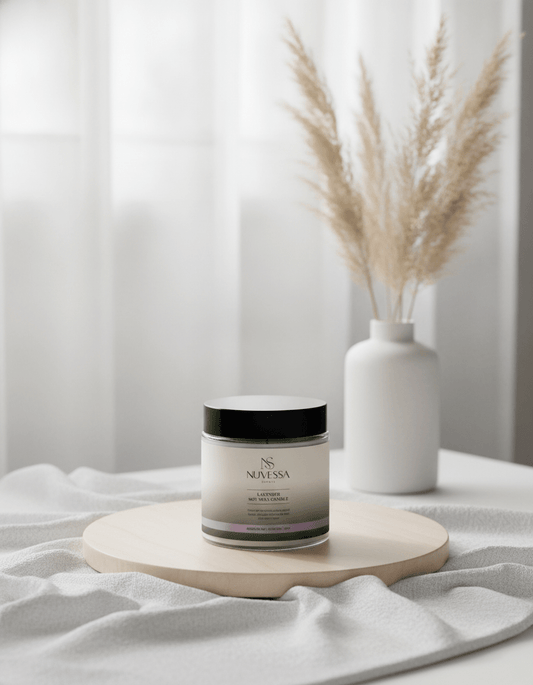 Nuvessa Scents – Lavender Soy Wax Candle - | Nuvessa Skincare