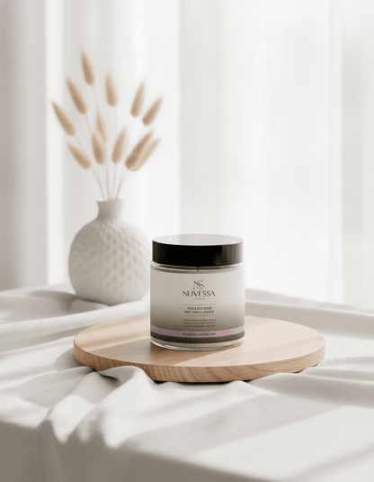 Nuvessa Scents – Wild Flower Soy Wax Candle - | Nuvessa Skincare